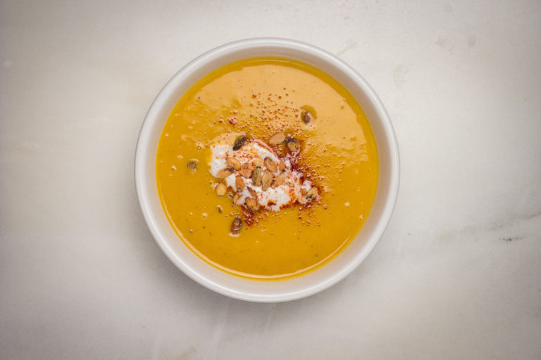 Instant Pot Creamy Butter Squash + Apple Soup